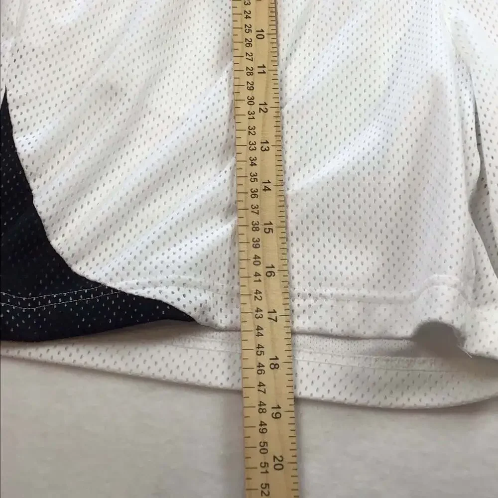 Nike Women’s Dri-FIT Mesh Essentials Basketball Shorts White Black Large Active